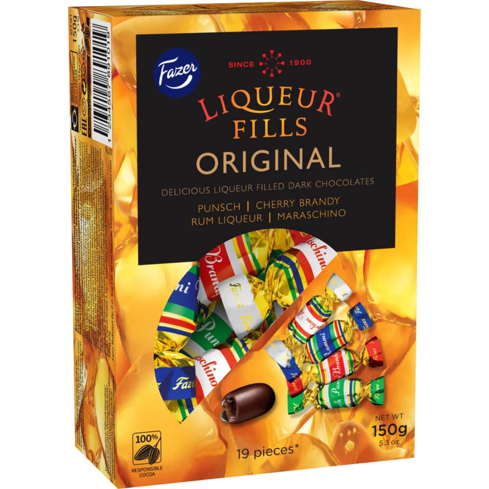 Konfektes Fazer ar liķieru pildījumu 150g