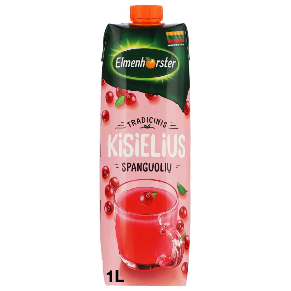 Ķīselis Elmenhorster ar dzērveņu garšu 1l