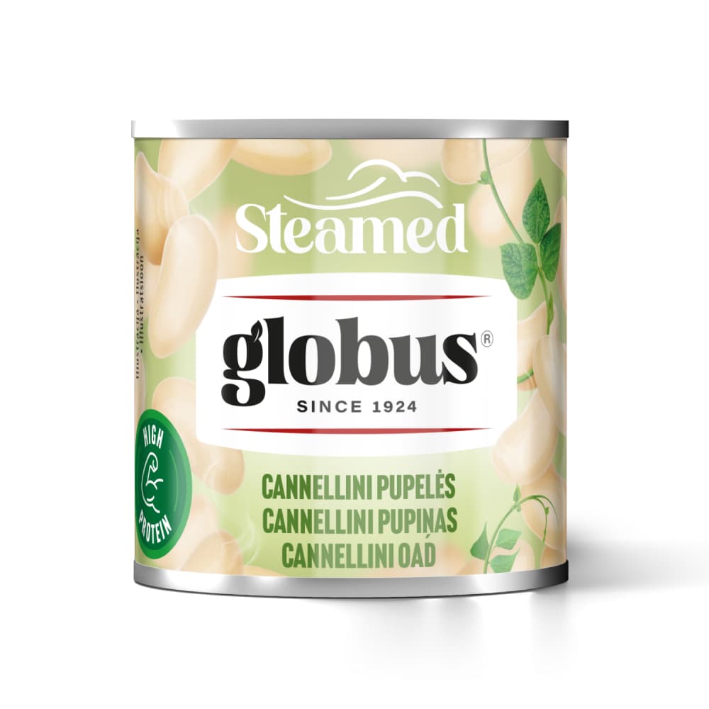 Pupiņas Globus Cannellini tvaic. 212ml/140g