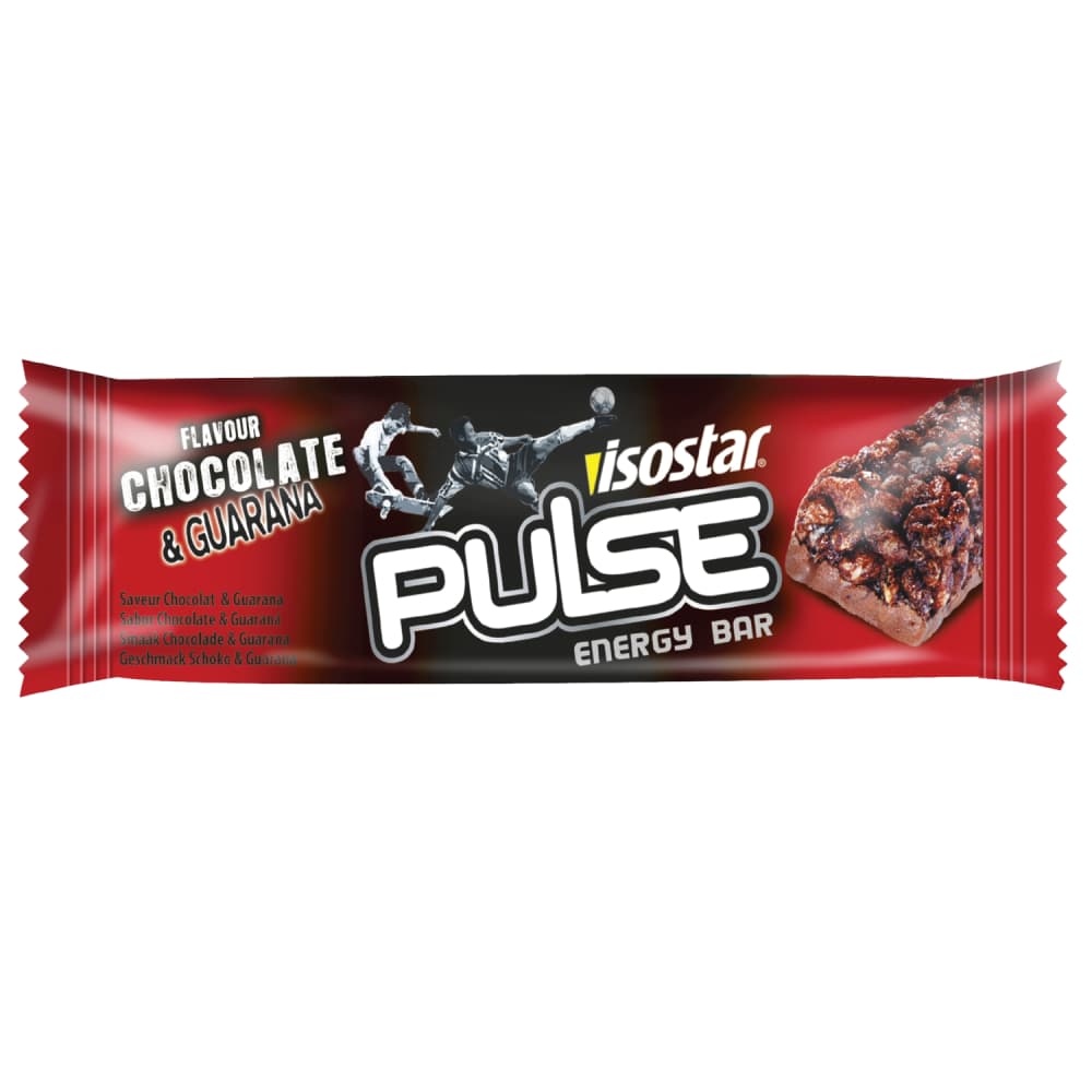Šokolādes batoniņš Isostar Pulse Guarana 23g