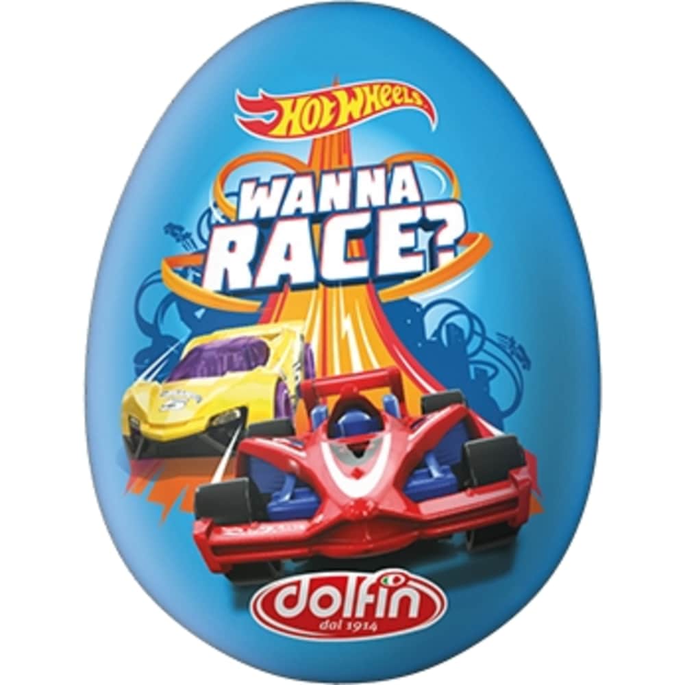 Piena šokol. ola Dolfin Hot Wheels 110g