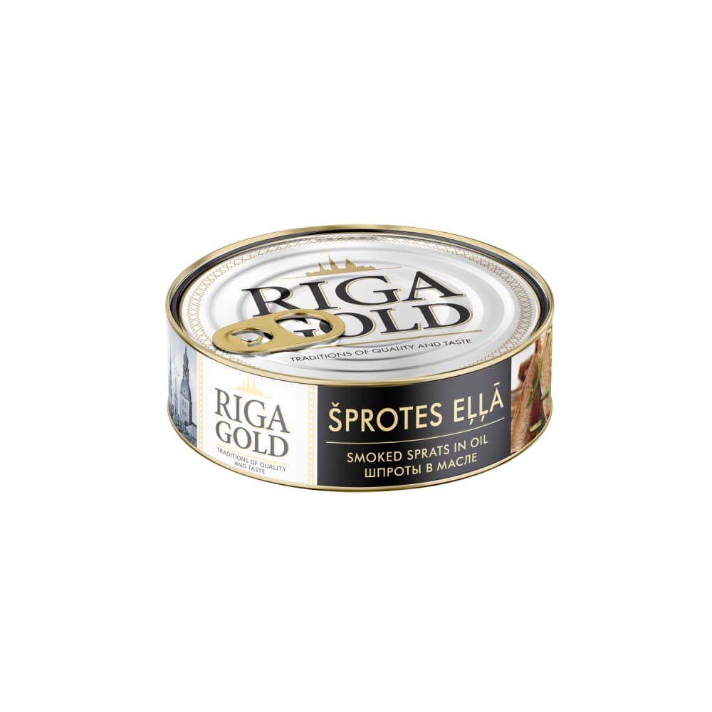 Šprotes Riga Gold eļļā 240g