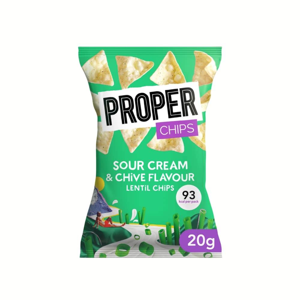 Lēcu čipsi Proper sk. kr., maurl. g. 20g