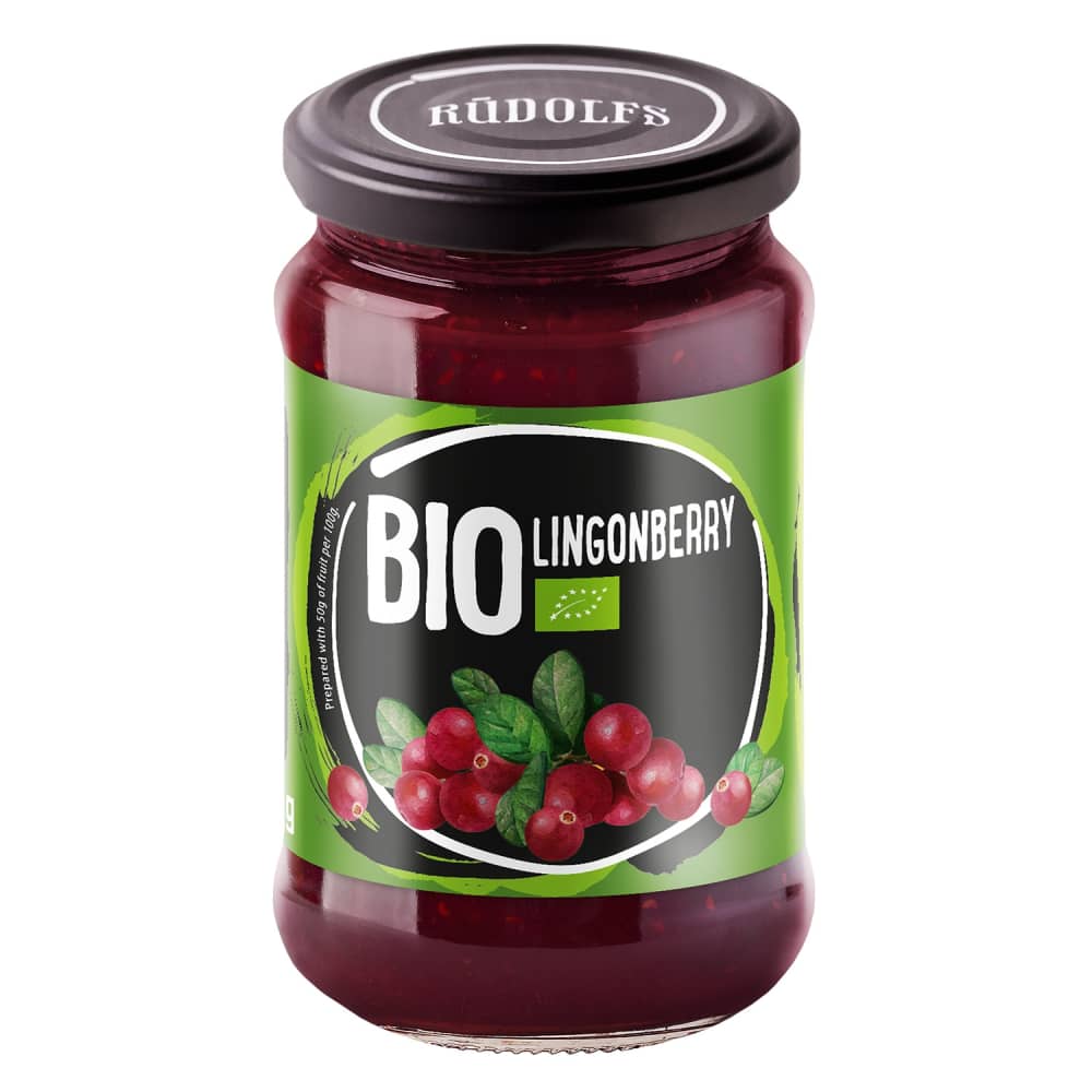 Ievārijums Rūdolfs brūkleņu BIO 400g