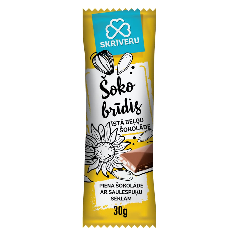 Šokolādes tāf. Šoko brīdis saulesp. sēkl. 30g