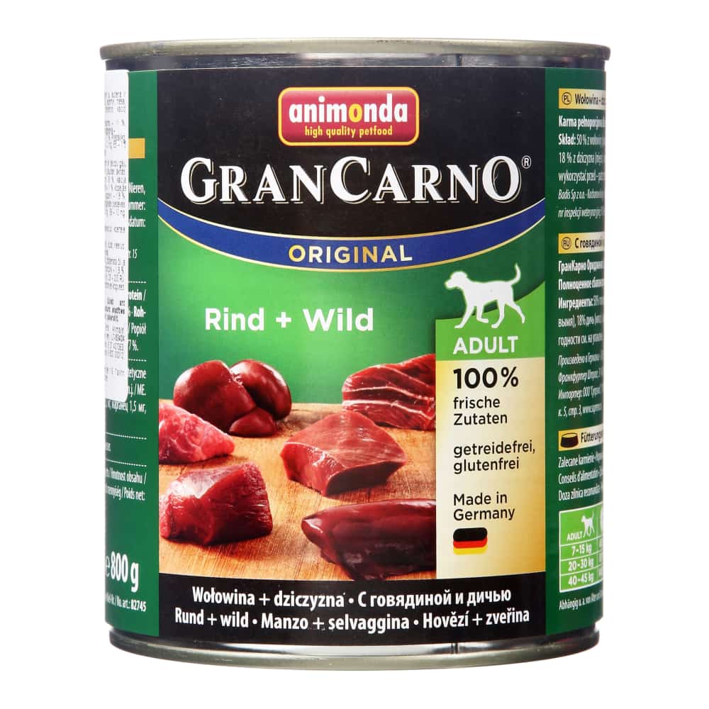 Kons.suņ. Grancarno Adult liellopa 800g