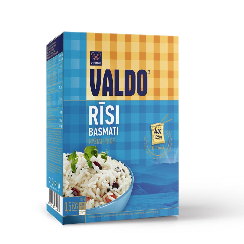 Rīsi Valdo basmati 4x125g