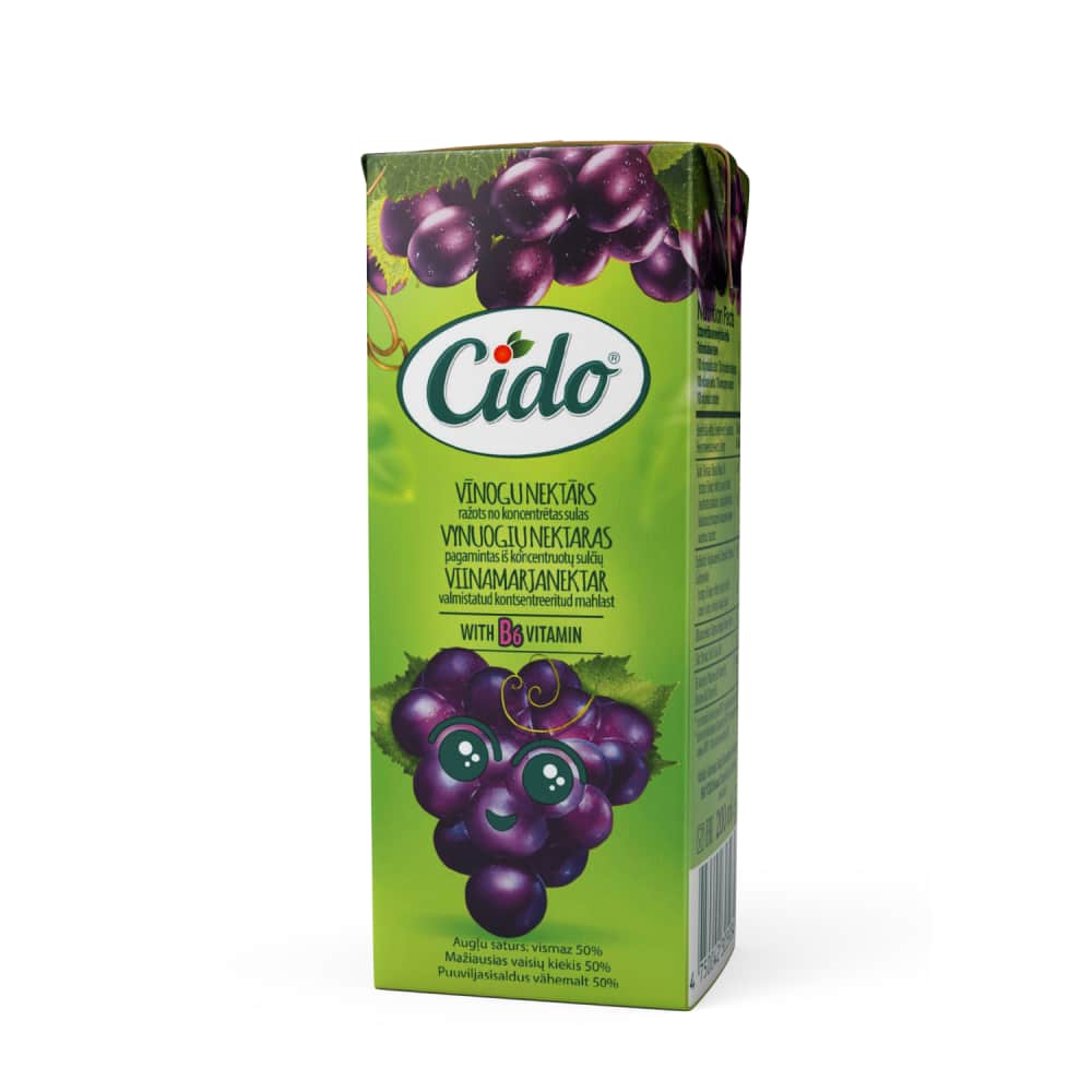 Sula Cido vīnogu nektārs 200ml