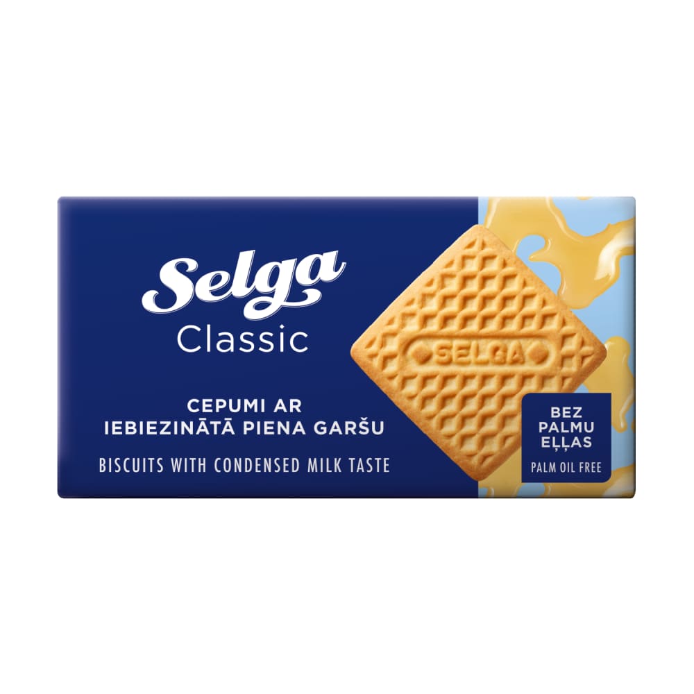 Cepumi Selga ar iebiezinātā piena garšu 180g