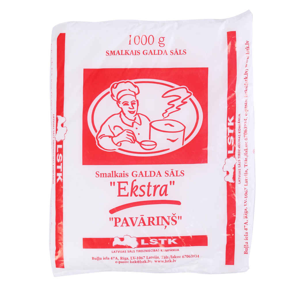 Galda sāls LSTK Ekstra Pavāriņš smalkais 1kg