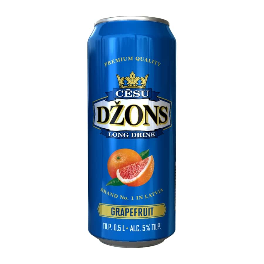 Alk.kokt.Cēsu Džons greipfrūts 5% 0,5l