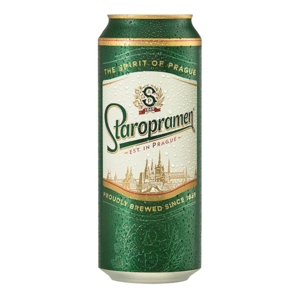 Alus Staropramen premium 5% 0.5l can