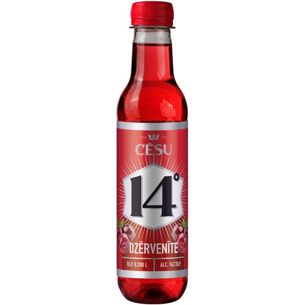 Alkoh. kokteilis Cēsu Dzērvenīte 14% 0,28l