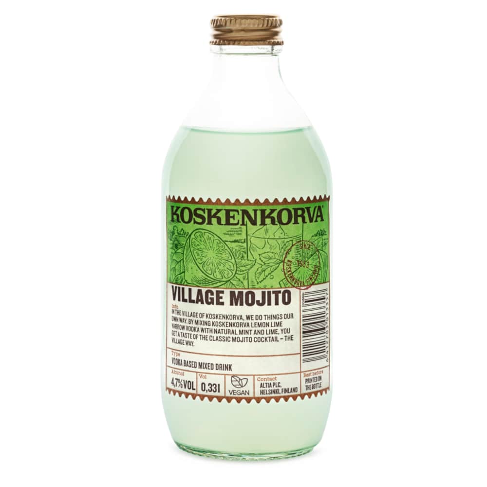 Alkoholiskais kokt. Village Mojito 4,7% 0,33l
