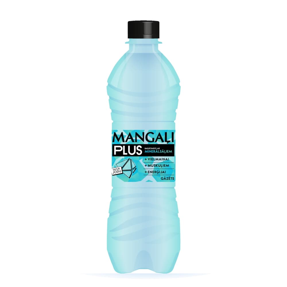 Ūdens Mangaļi Plus ar minerālsāļ. gāzēts 0,5l