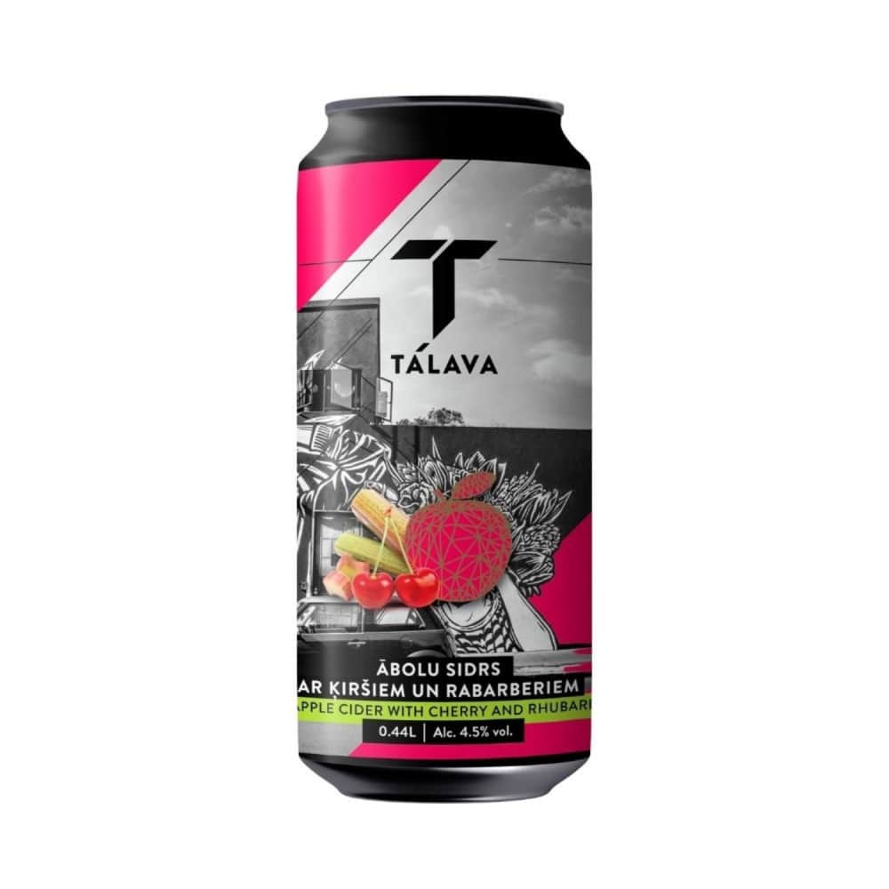 Sidrs Tālavas ķiršu - rabarberu 4,5% 0,44L