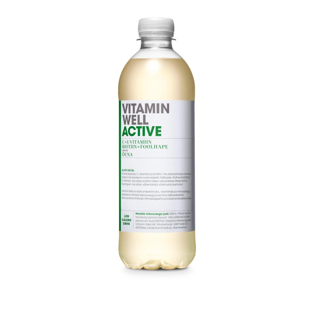 Dzēriens Vitamin Well Active 500ml