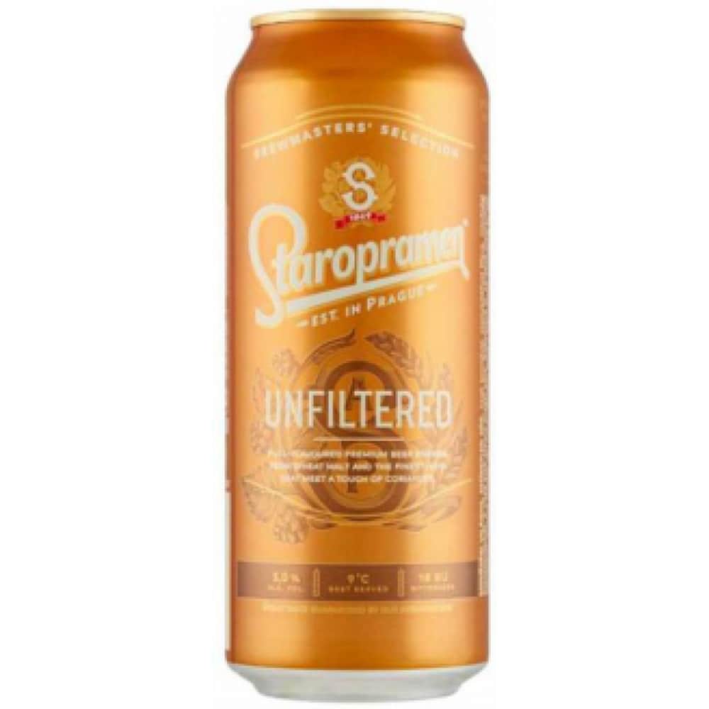 Alus Staropramen nefiltrēts 5% 0,5l