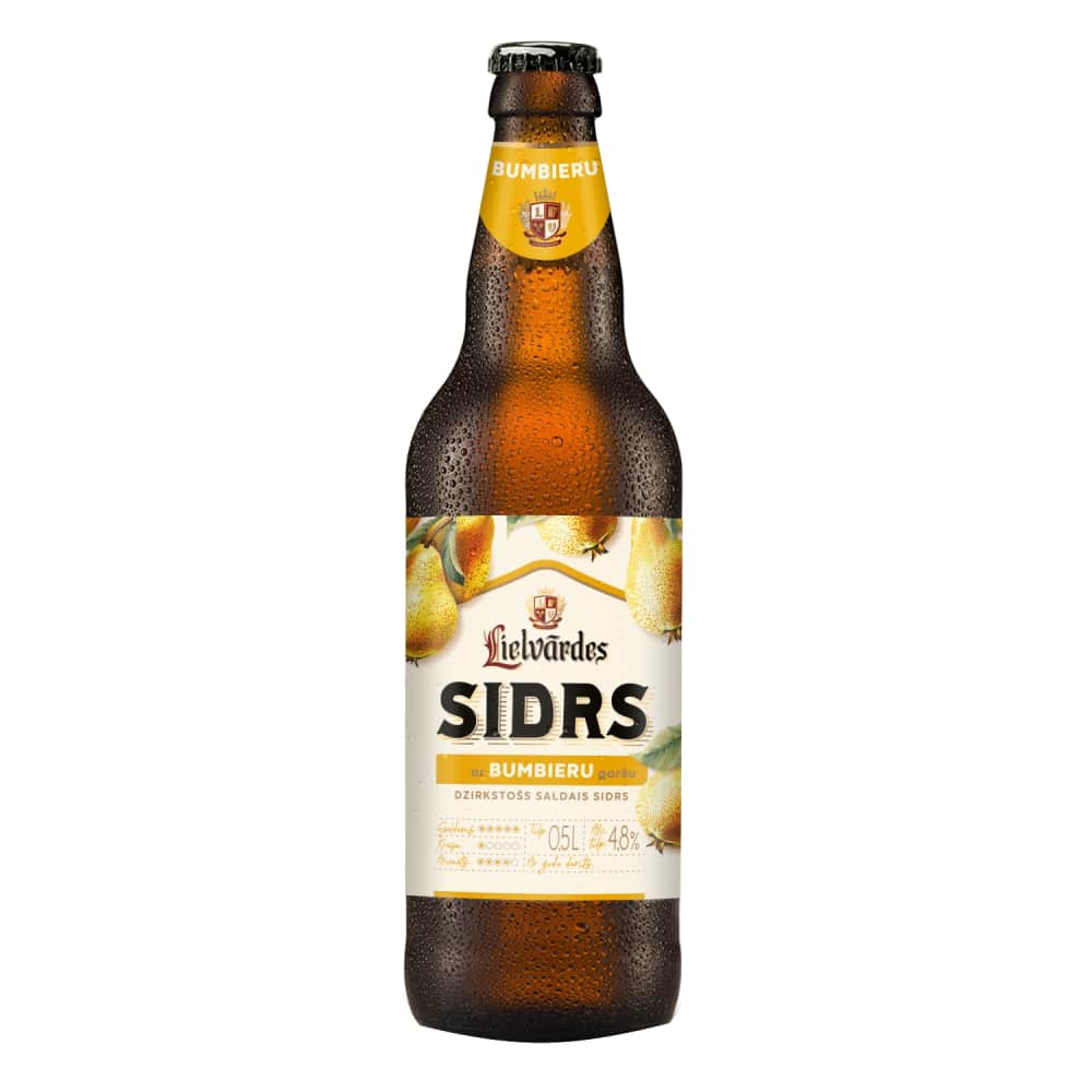 Sidrs Lielvārdes Bumbieru 4,8% 0,5l