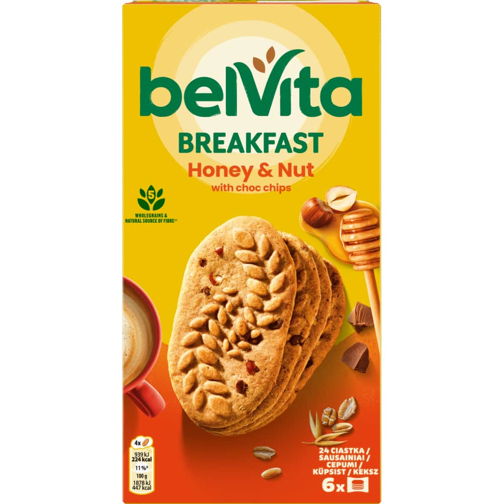 Cepumi Belvita pilngr. riekstu un medus 300g