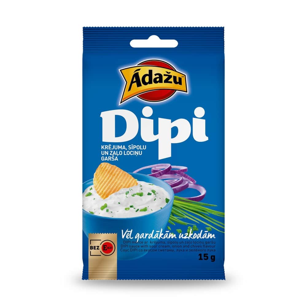 Mērcīte čipsiem Ādažu Dipi krēj., sīpolu 15g