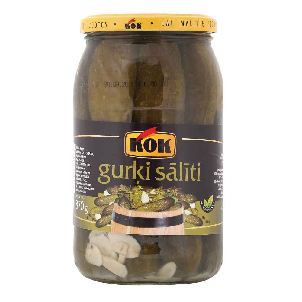 Gurķi Kok sālīti 870g/450g