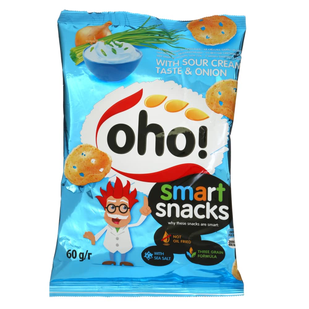 Uzkodas ar skābo krējumu un sīpoliem Oho 60g
