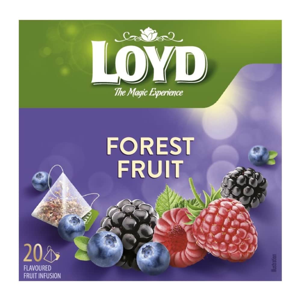 Tēja Loyd Pyramids augļu meža ogu garša 40g