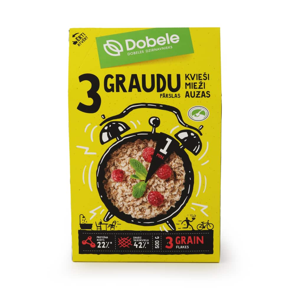 Pārslas Dobele 3 graudu 500g