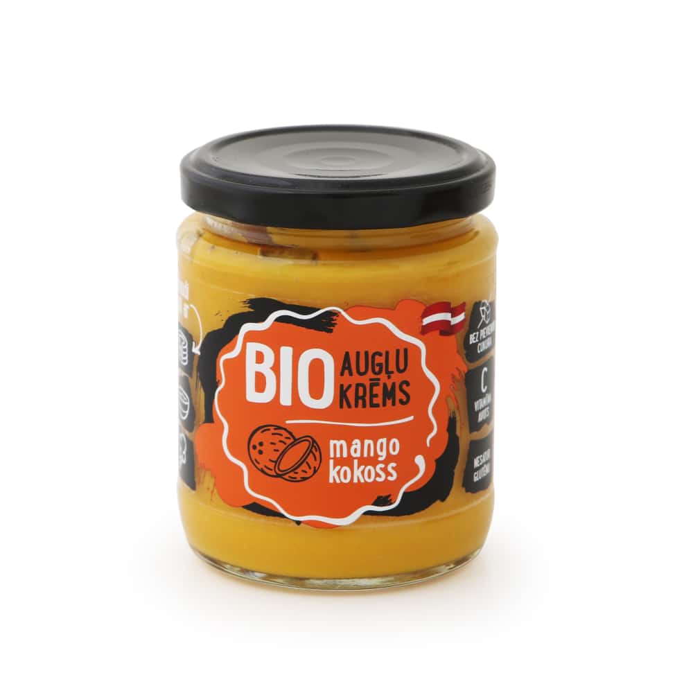 Augļu krēms Rūdolfs mango kokoss BIO 245g