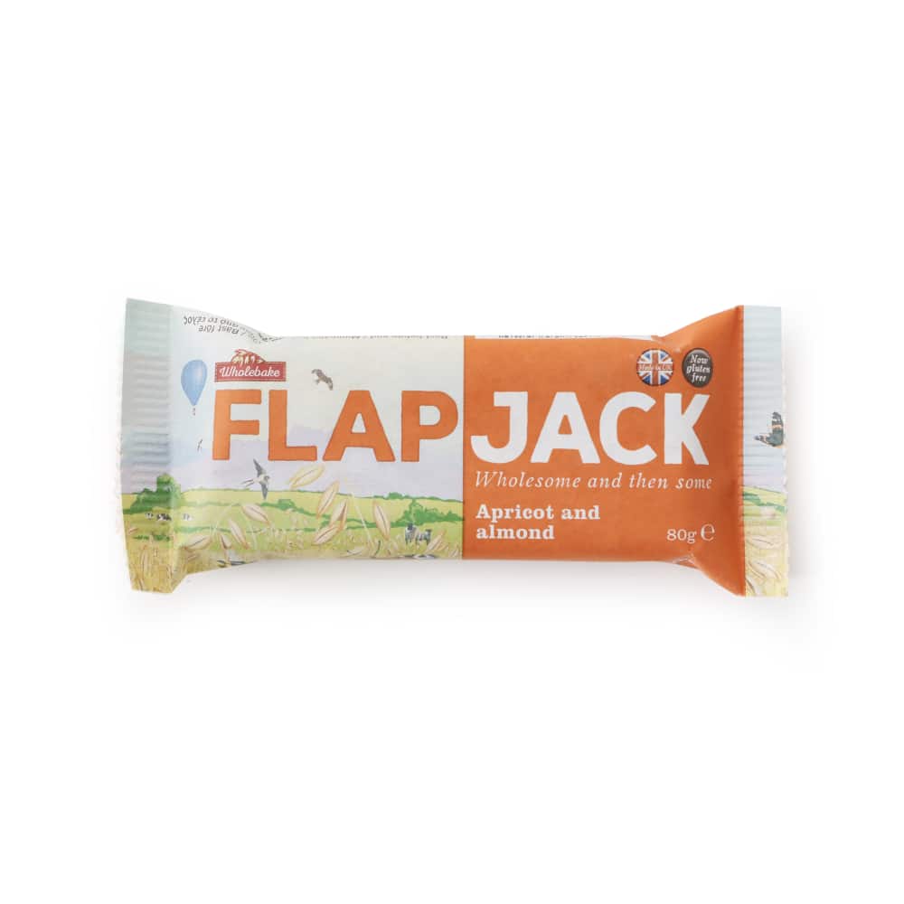 Batoniņš Flapjack ar aprikozēm, mandelēm 80g