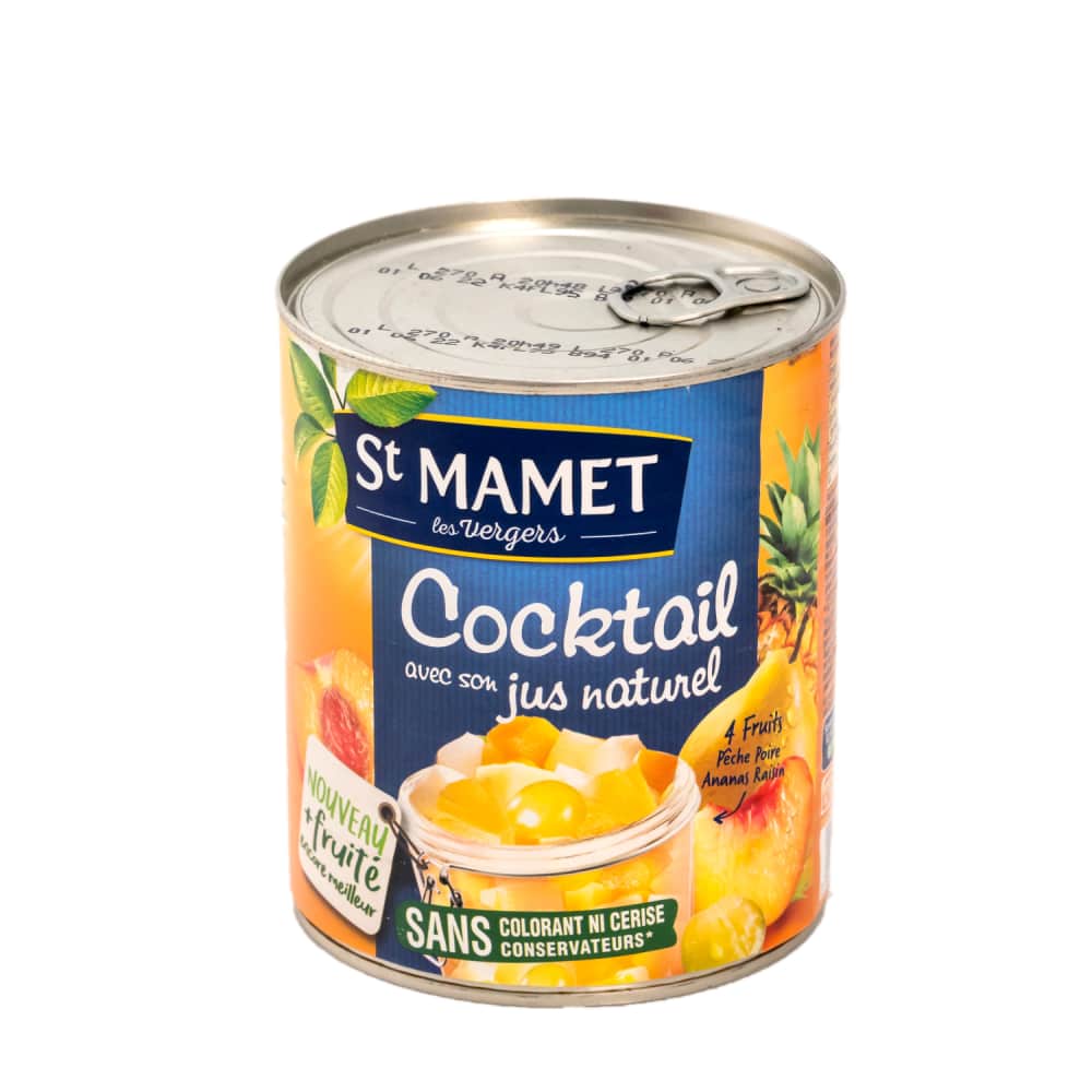 Augļu kokteilis Mamet sīrupā 850g/425g