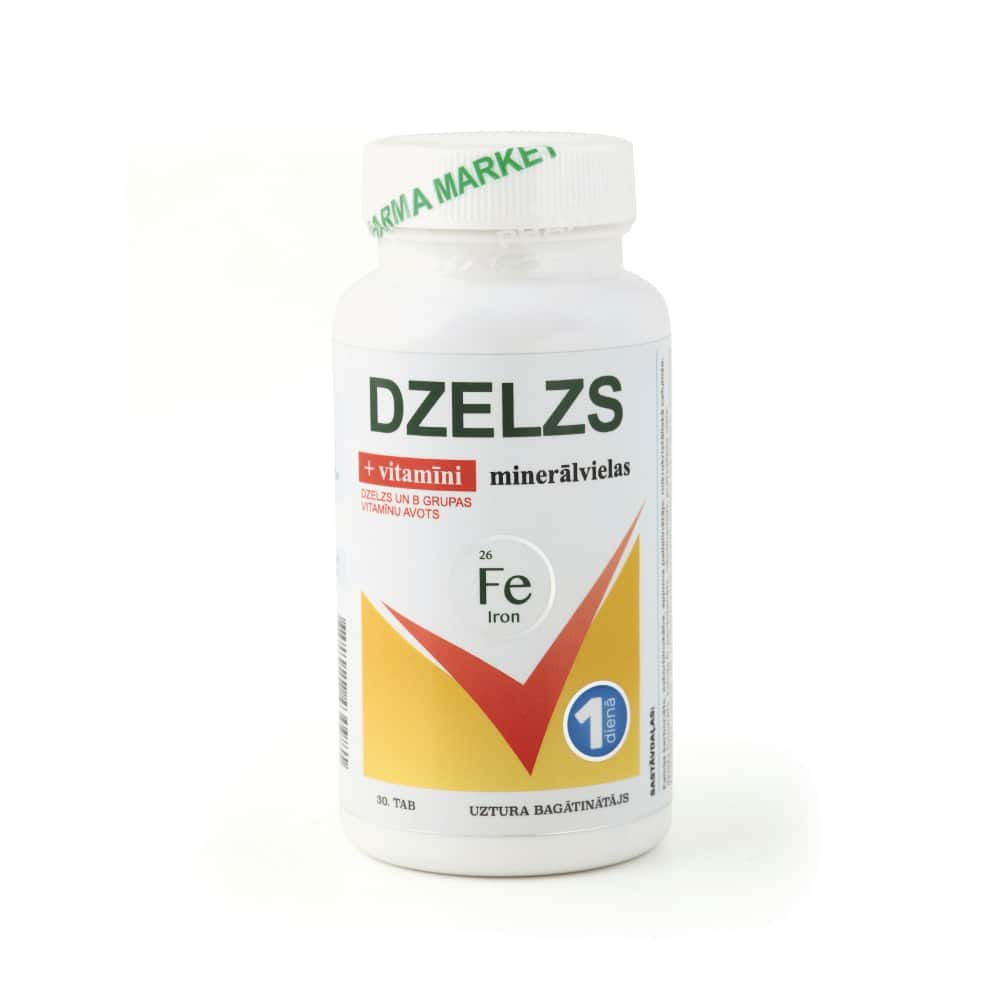 Uztura bagātinātājs Dzelzs 15mg N30