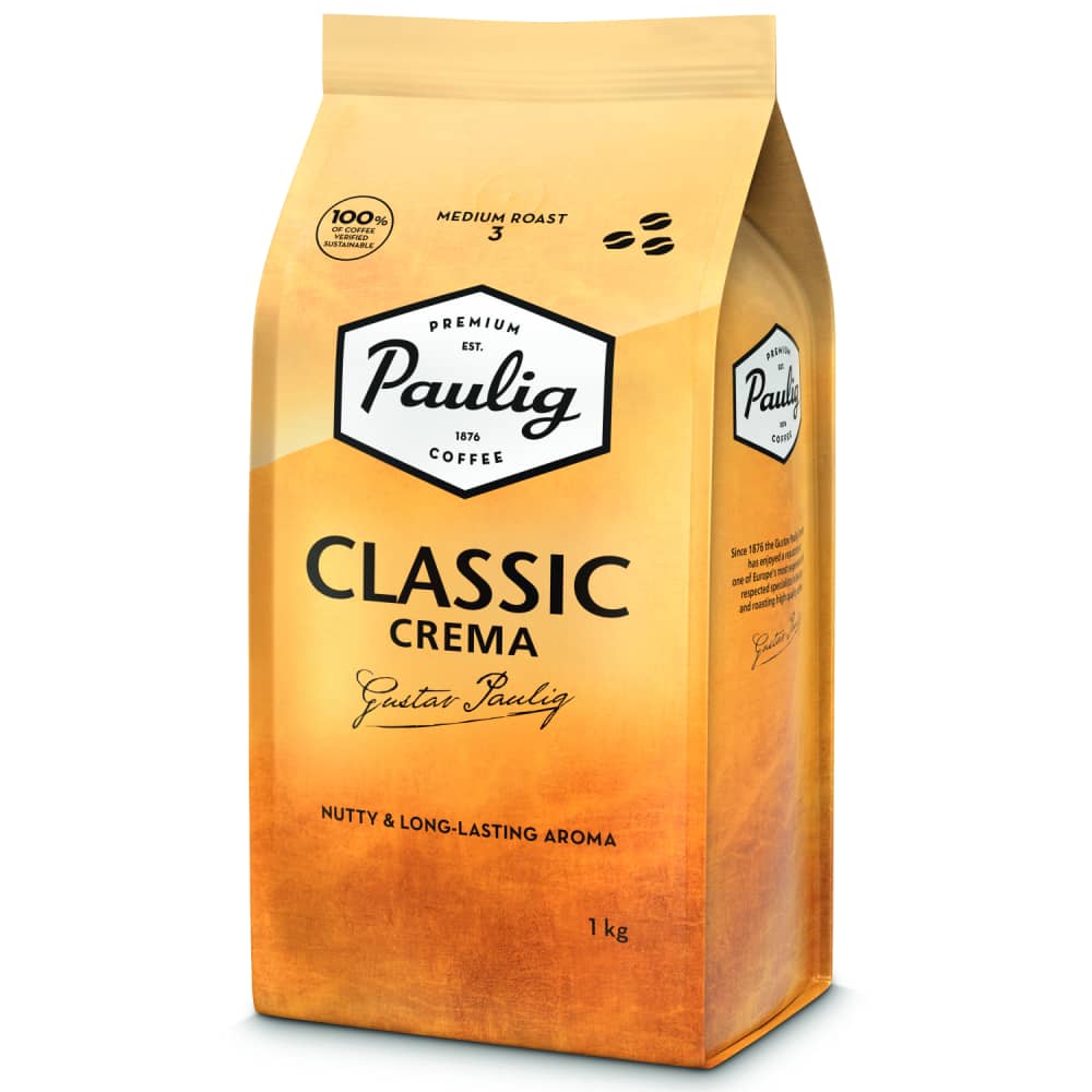 Kafijas pupiņas Paulig Classic Crema 1kg
