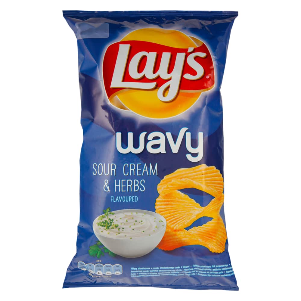 Kart. čipsi Lay's skābā krēj.,garšaugu g.120g