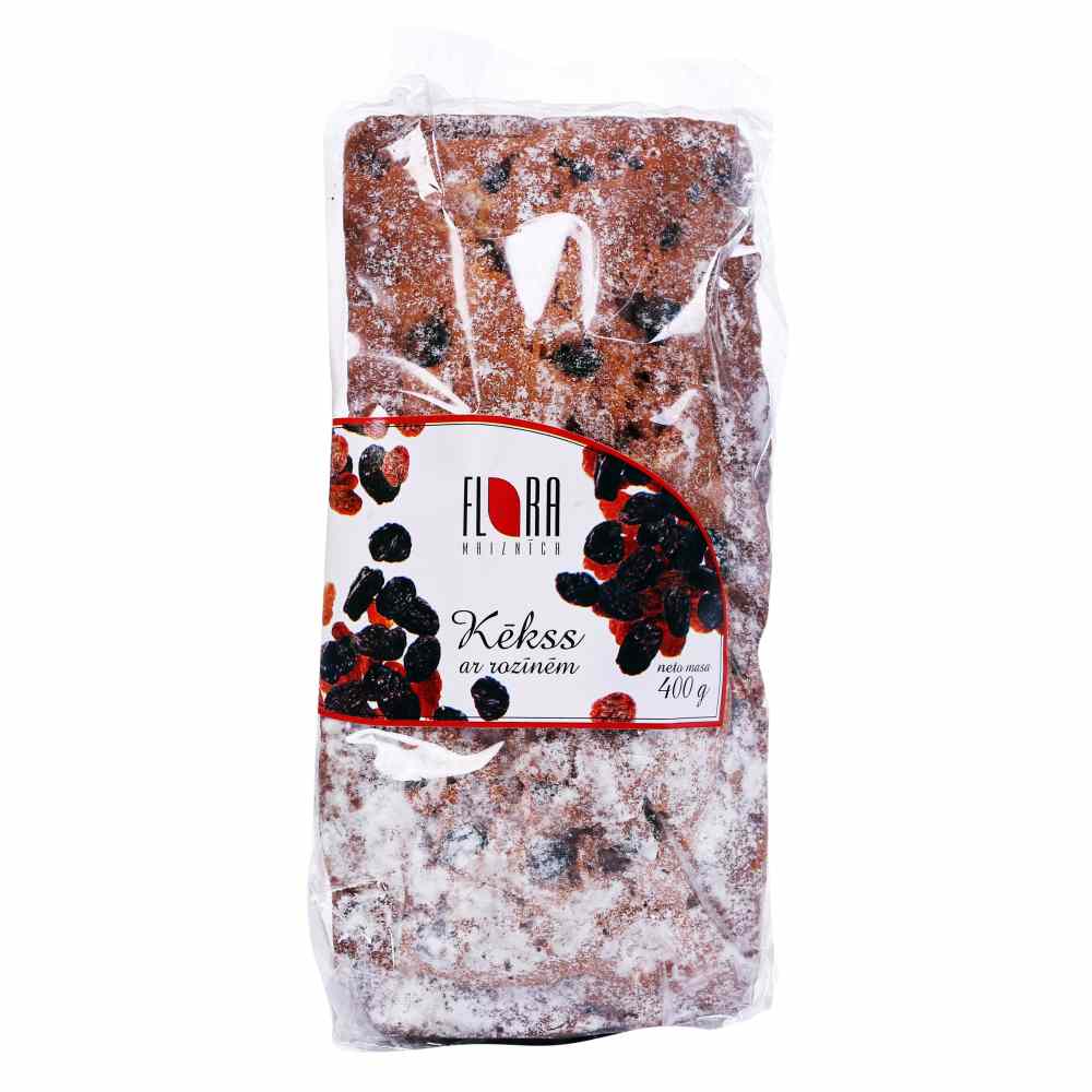 Kēkss Flora ar rozīnēm 400g