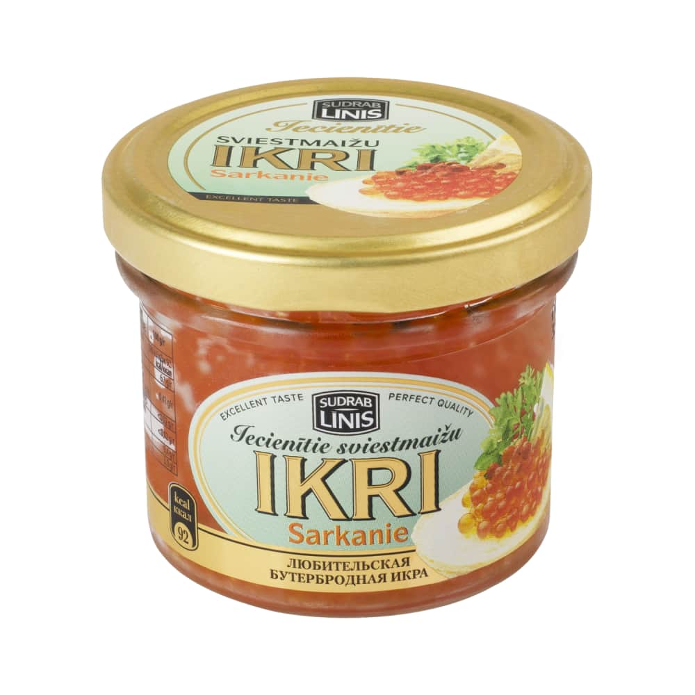 Mākslīgie ikri Iecienītie sarkanie 100g