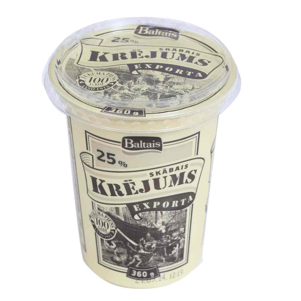 Skābais krējums Exporta 25% 360g