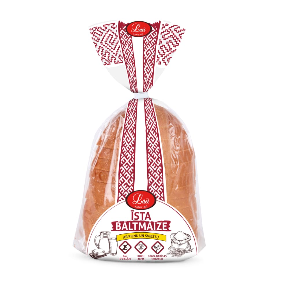 Baltmaize Lāči īstā sagriezta 190g