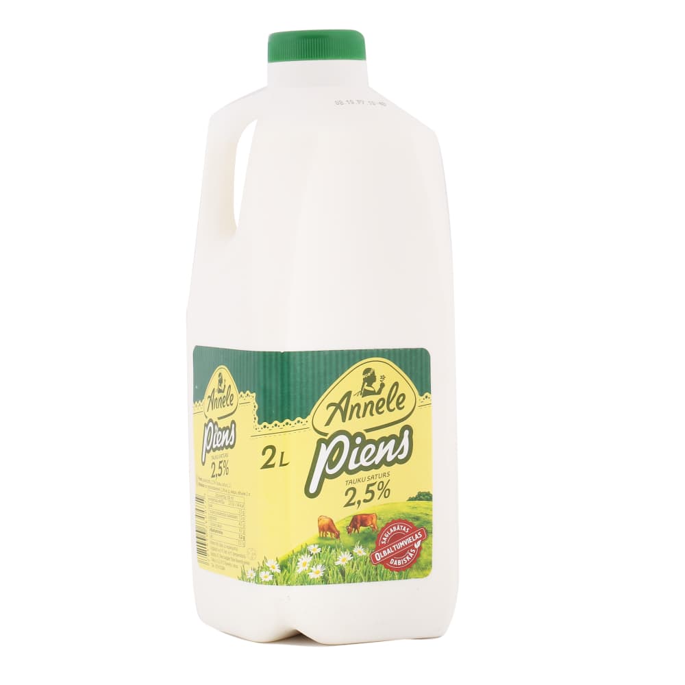Piens Annele pasterizēts 2,5% 2l