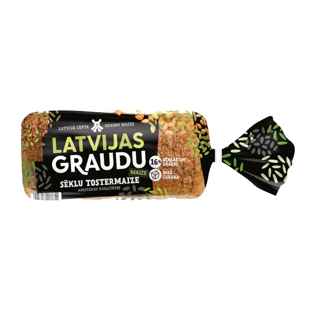 Tosterm. Latvijas Graudu Maize sēk. 450g