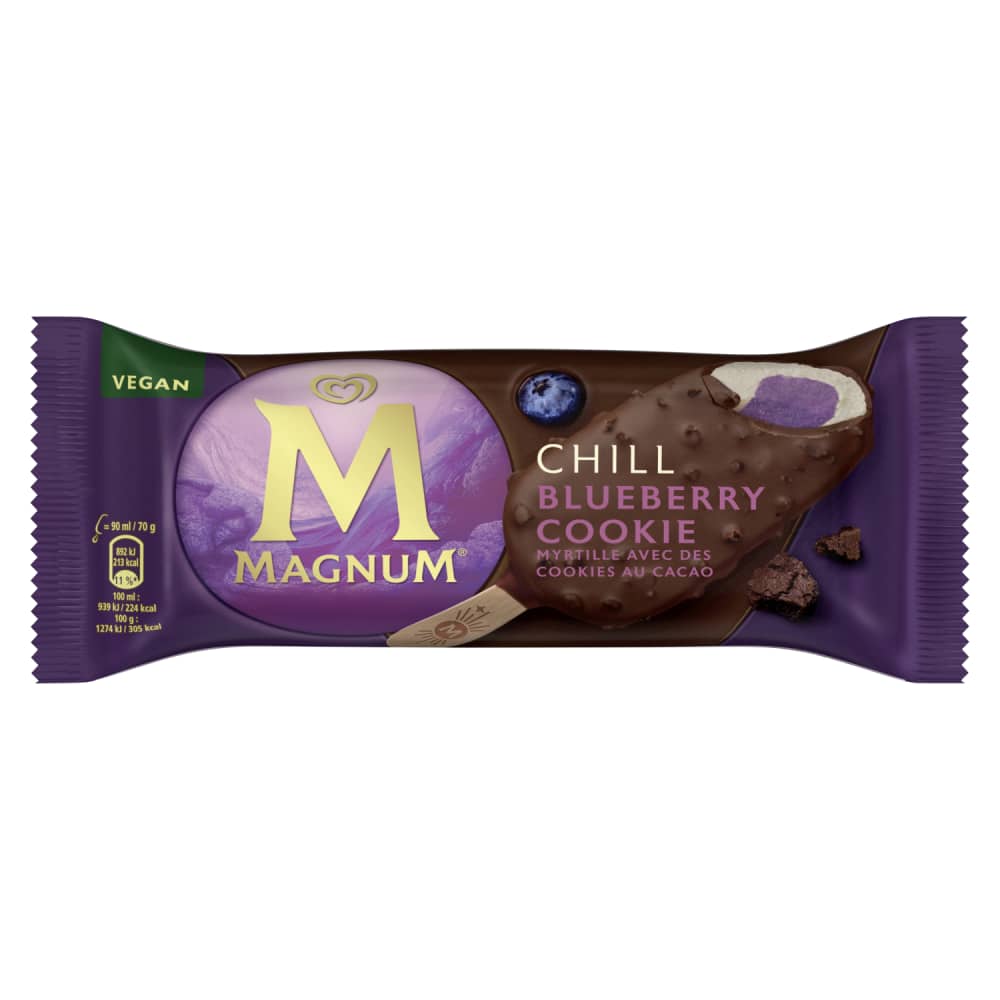 Saldējums Magnum Blueb. Cook. Vegan 90ml/70g