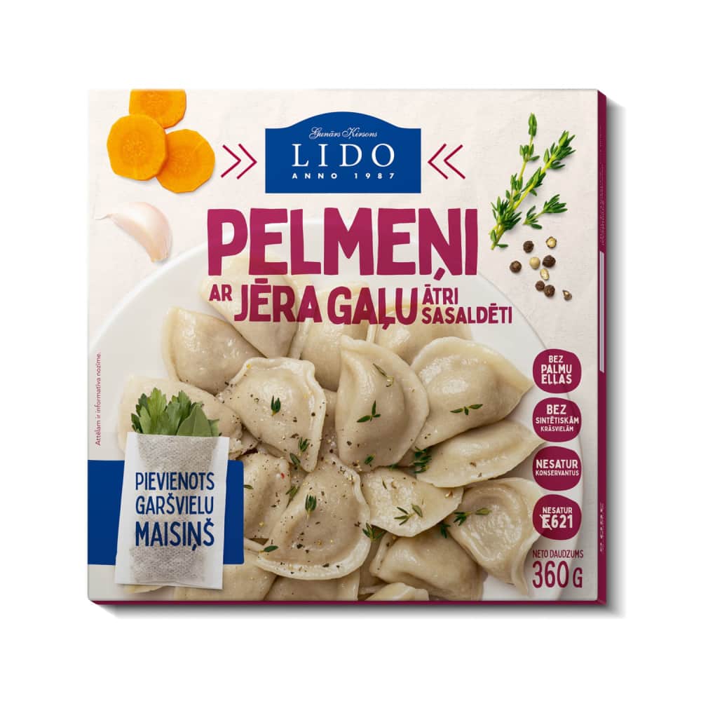 Pelmeņi Lido ar jēra gaļu 360g