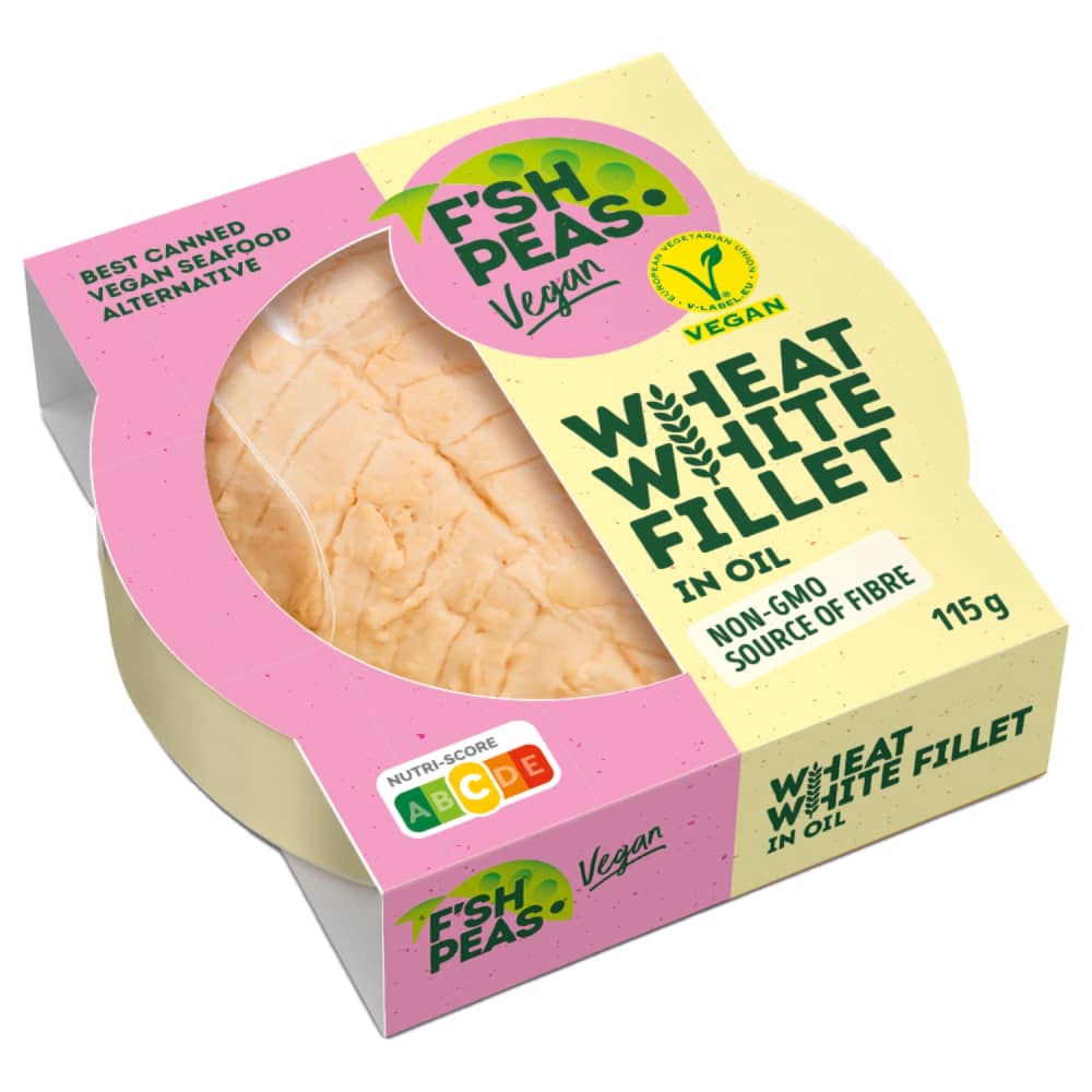 Kviešu prot. baltā fileja F'sh Peas eļļā 115g