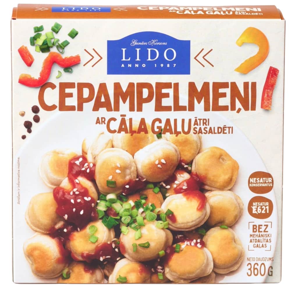 Cepampelmeņi Lido ar cāļa gaļu 360g
