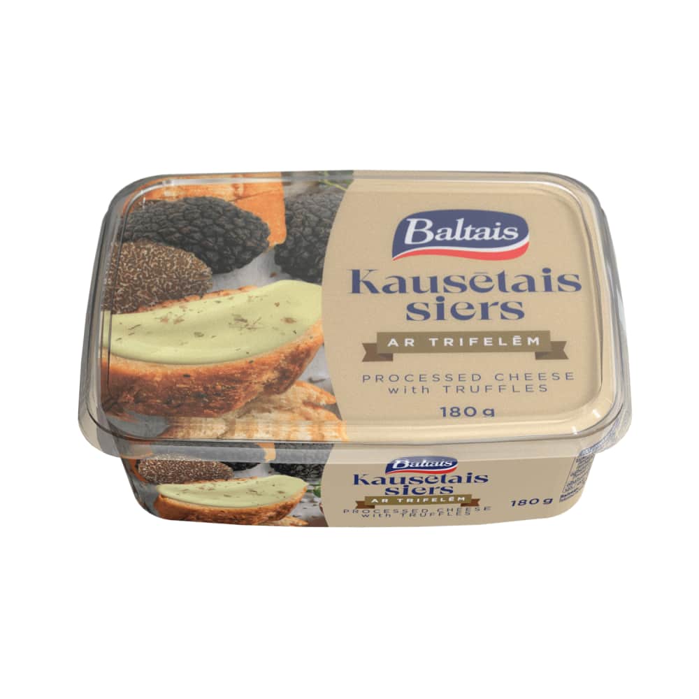 Kausētais siers Baltais ar trifelēm 180g