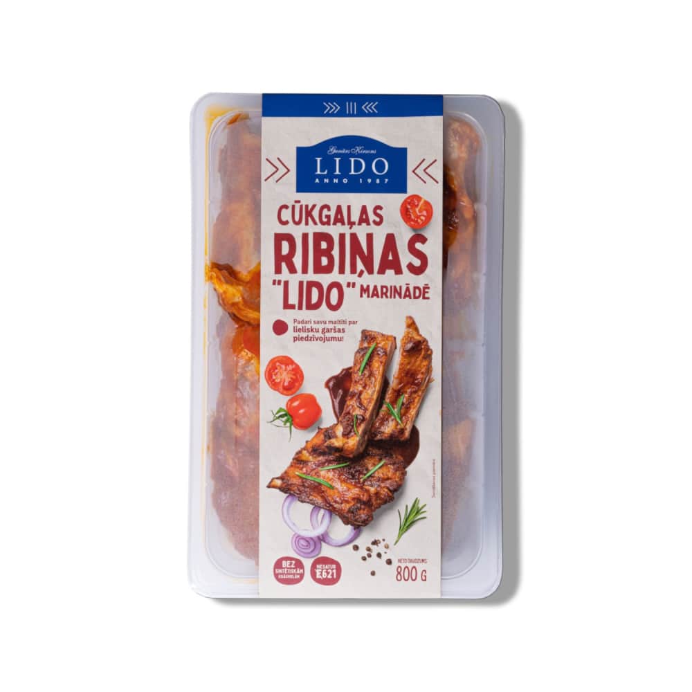 Cūkgaļas ribiņas Lido marinādē 800g