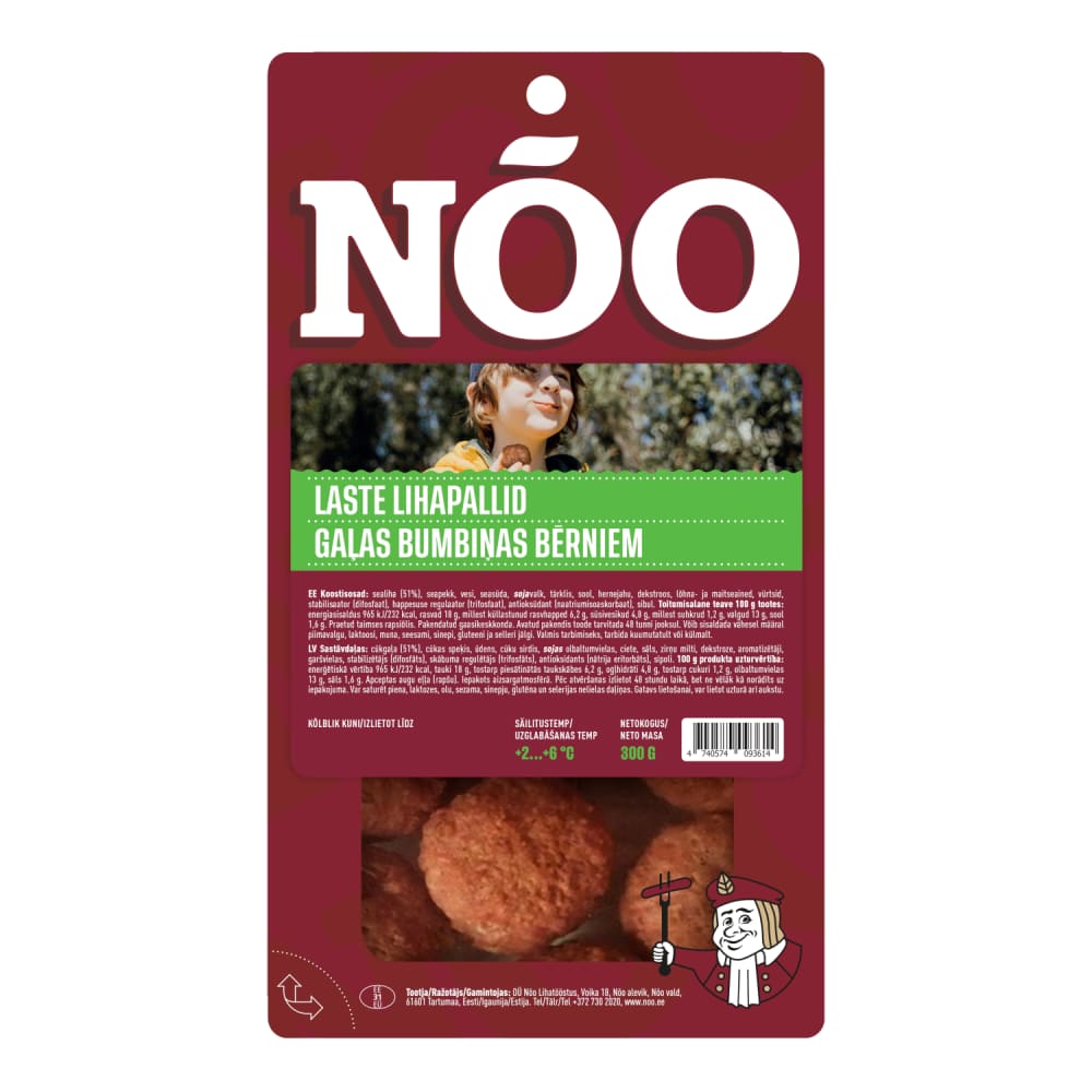Gaļas bumbiņas Noo bērniem 300g