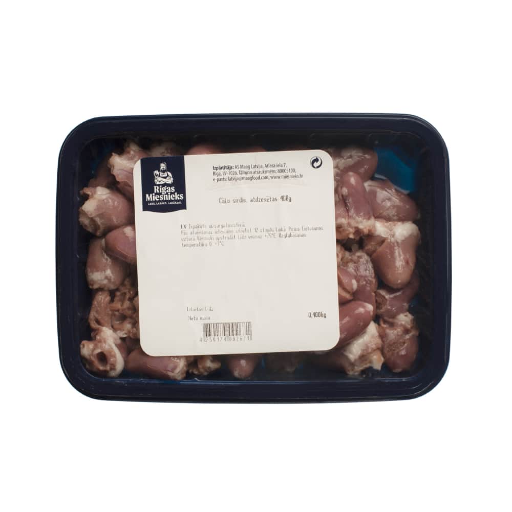 Cāļa sirdis Rīgas Miesnieks atdzesētas 400g