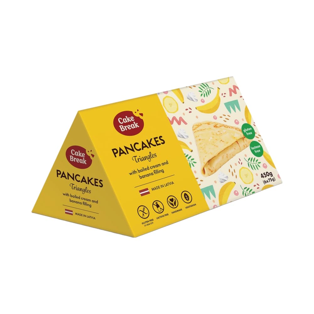 Pankūkas ar krēma un banānu pildījumu 450g